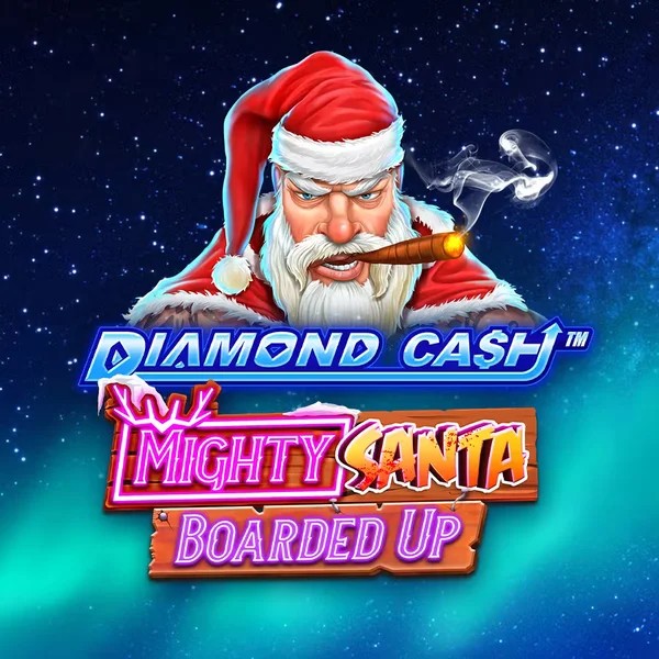Diamond Cash Mighty Santa Boarded Up logo by Greentube WinRolla Casino