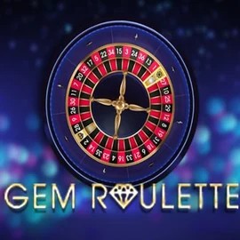 Gem Roulette slot logo by iSoftBet at WinRolla Casino