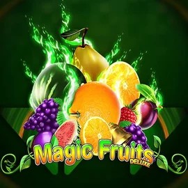 Magic Fruits Deluxe online game logo by Wazdan on winrollaa.pl